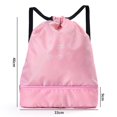 thumbnail image 3 of CHAO Mochila con cordón para natación para niños, resistente al agua, con separación de artículos húmedos y secos, para entrenamiento deportivo, grande, pequeña, color rosa, 3 of 5
