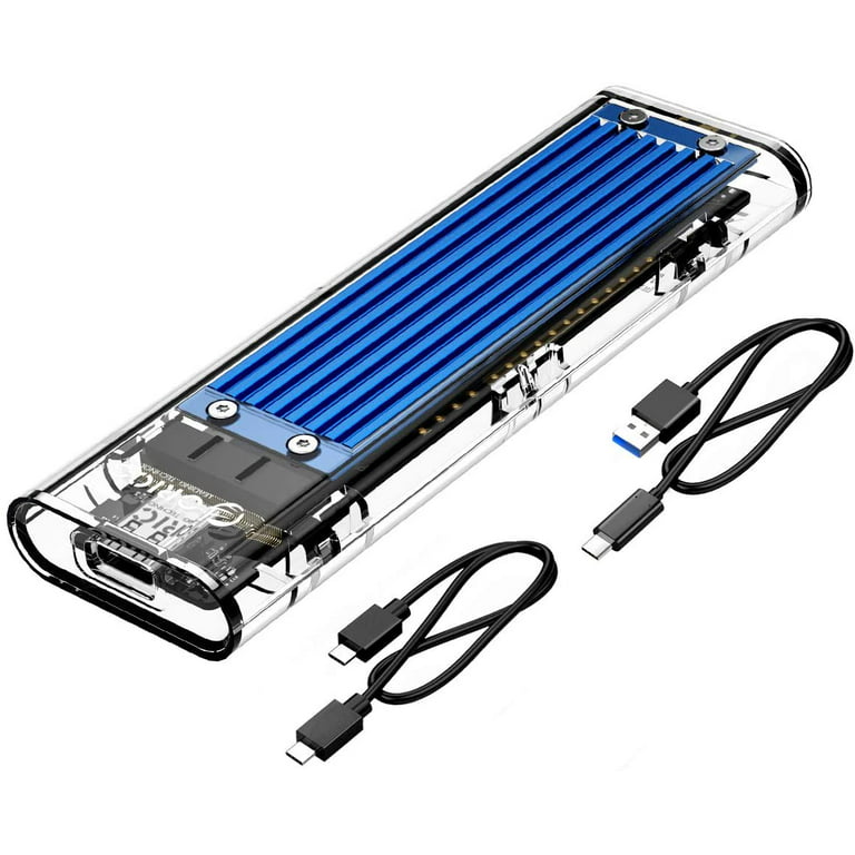 ORICO External Aluminium USB3.1 Gen2 Type-C NVMe M.2 Hard Drive Enclosure 10Gbps 2TB Blue, Brown