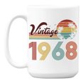 thumbnail image 1 of Vintage 1968 feat. Retro Sunset & Palm Trees Ceramic Coffee & Tea Mug (15oz), 1 of 6