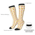 thumbnail image 3 of Daiia Sports Socks Hot Dog Printed Novelty Crew Socks for Men Women Knee High Socks Cotton Socks Soft & Breathable Support Unisex Socks, 3 of 9