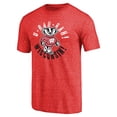 thumbnail image 2 of Men's Red Wisconsin Badgers Hometown Collection Rah Rah Tri-Blend T-Shirt, 2 of 3