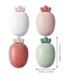 thumbnail image 5 of HORIALENCE 4Pcs Plastic Soap Holder for Travelers with Drainage Feature Carrot Shape Soap Box, 5 of 8