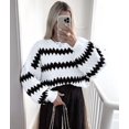 thumbnail image 6 of Womens Cute Sweaters Trendy Color Block Pullover Sweater Cable Knit Jumper Tops White S, 6 of 8