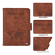 thumbnail image 2 of Porta Pasaporte Funda Protectora Espacio Para Visa Rfid Viaje Marron, 2 of 3