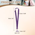 thumbnail image 2 of Lanyard de teléfono ajustable Uxcell, correa de teléfono cruzada de poliéster con parche para la mayoría de los smartphones, púrpura oscuro, 2 of 6