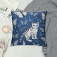 thumbnail image 2 of GOSMITH  Blue Butterfly Cats Pillow Covers Trimmed Pillow Cover Cushion Case for Bed Couch Sofa Farmhouse Decorative,, 2 of 5
