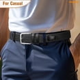 thumbnail image 3 of WHIPPY Braided Belt for Men Woven Stretch Belts for Jeans Pants, 3 of 7