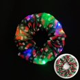 thumbnail image 4 of 2024 Navidad promocional Año nuevo diseño suministros de decoración para fiesta satén LED banda elástica para el cabello diademas ligeras brillo seda Scrunchie, 4 of 4