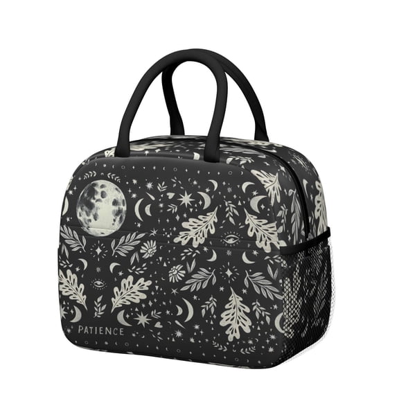 Lunch Bag Lunch Box for Women Reusable Insulated Lunch Bags,Water-Resistant Gothic Cooler Lunch Tote Bag, Large Capacity for Work Travel Picnic