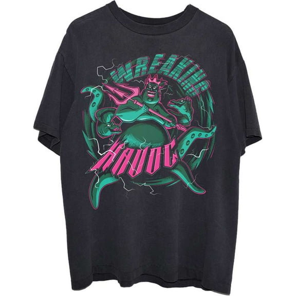 Disney Unisex T-Shirt Little Mermaid Ursula Wreaking Havoc (Small)