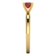 thumbnail image 3 of Clara Pucci 14K Yellow Gold 0.5ct Garnet Solitaire Ring for Women, 3 of 8
