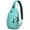 Greenish-blue-16, variant on Starfish Sling Bag for Women & Men - Vintage Ocean Themed Crossbody Chest Bag with Anti-Theft Design - Spacious Travel Backpack for Hiking, Biking, Beach Outings