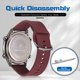 thumbnail image 5 of Bearachild Reloj electrónico para hombres con función de natación impermeable Wr50 y reloj deportivo de silicona con fecha de visualización Electrónica vino tinto, 5 of 6