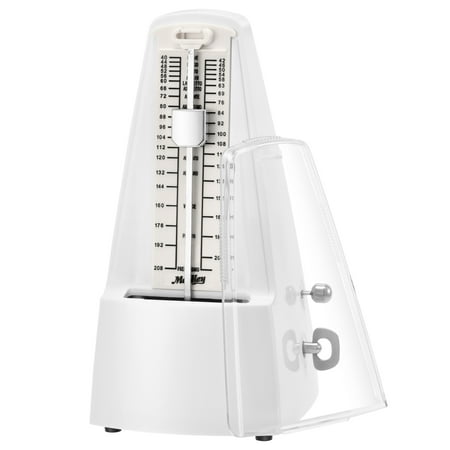 White Mechanical Metronome Tuner， Moukey MPM-1 For Piano,Violin, Drums, Bass Ukulele and