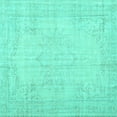 thumbnail image 1 of Ahgly Company Machine Washable Indoor Square Persian Turquoise Blue Traditional Area Rugs, 5' Square, 1 of 4