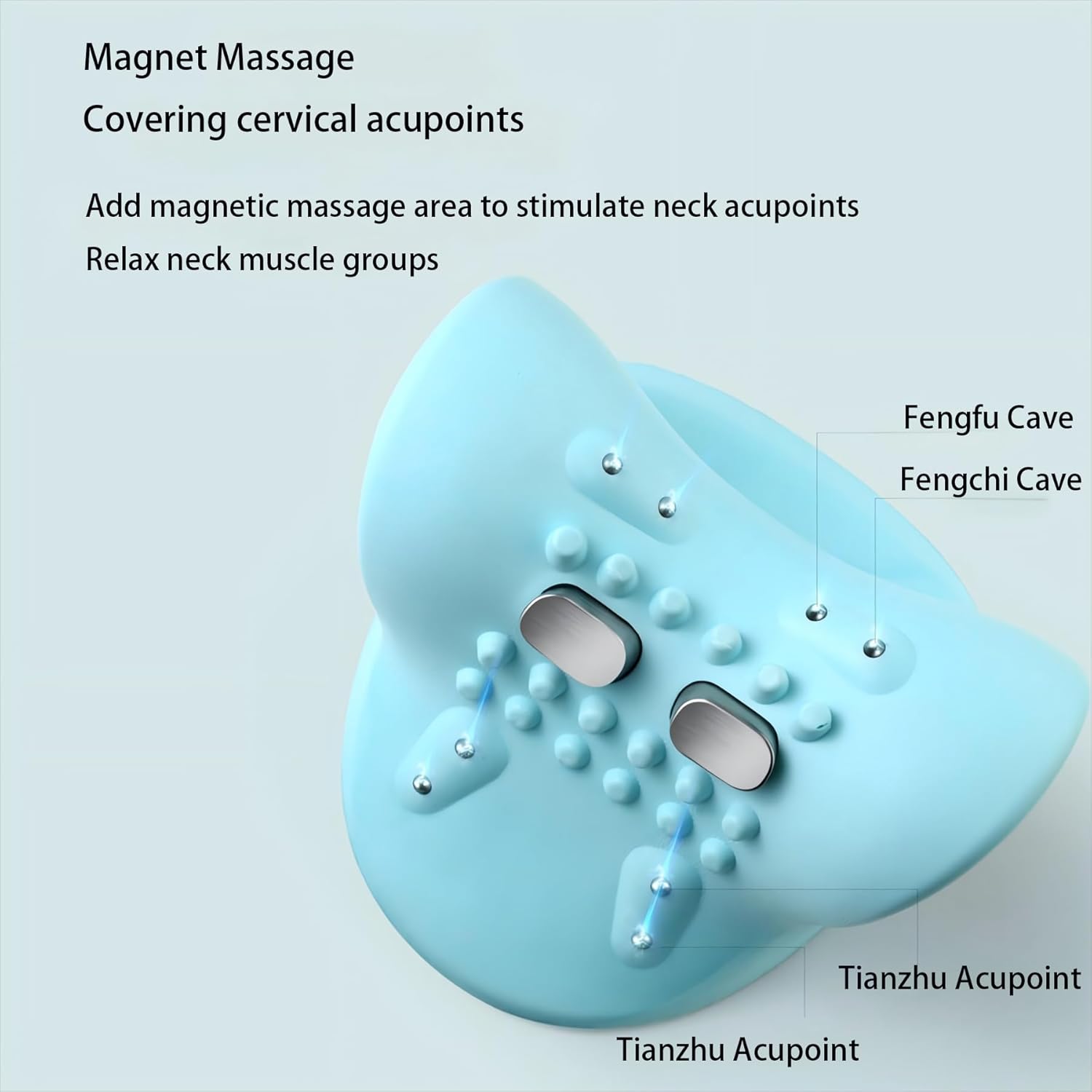 2025 New Electric Neck Massager with 6-Level Massage Intensity Heating and a 26 ° Neck Traction Device for Relieving deep Tissue Pain - Portable