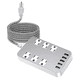 thumbnail image 1 of Multicontacto Regleta De Alimentación Usb Electrica Enchufe Plateado Malubero Multicontacto Regleta, 1 of 5