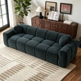 thumbnail image 5 of Aukfa 99" Oversized Cloud Sofa Boneless Couch 4-Seater Tufted Upholstered Sofa for Living Room, 2 Pillows, Corduroy, Black, 5 of 9