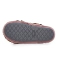 thumbnail image 3 of Zapatillas Laura Ashley Scuff de felpa con estampado animal para mujer, rosas, 3 of 5