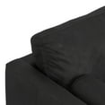 thumbnail image 5 of Simpli Home Morrison 72 inch Wide Mid-Century Modern Sofa in Graphite Grey Genuine Leather, 5 of 13