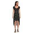 thumbnail image 2 of No Boundaries Juniors High Low Dress with Short Sleeves, Sizes XS-3XL, 2 of 5