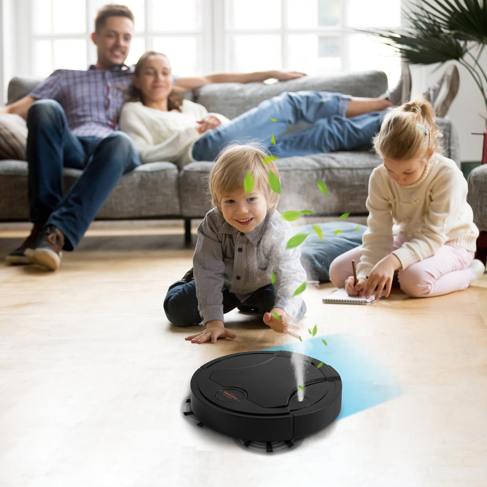 Outoloxit Smart Robot Vacuum and Mop Cleaner with Automatic Charging, Slim Design, Obstacle Avoidance, 4 Cleaning Modes for Home