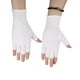 thumbnail image 1 of GOOHOCHY Guantes de medio dedo de protección solar blanca, manopla de entrenamiento, guantes cortos de protección UV para arte de uñas, ciclismo al aire libre, escalada, montar, 1 of 8