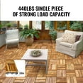 thumbnail image 3 of 27-Pack Interlocking Deck Tiles - 12"x12" Solid Camphor Pine Wood Flooring for Patio/Porch (27 Sq Ft, 440LB Capacity), 3 of 11