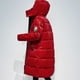 thumbnail image 4 of Chaqueta larga hasta la rodilla brillante mate para mujer, chaqueta holgada de algodón con capucha, 4 of 5