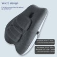 thumbnail image 2 of Almohada de cintura para respaldo de asiento de oficina, almohada de cintura con espuma viscoelástica, almohada ajustable que no se colapsa, cojín de cintura al por mayor, 2 of 4