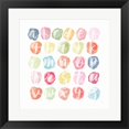 thumbnail image 1 of Watercolor Alphabet by Sarah Adams, Framed Wall Art, 19.5W x 19.5H, 1 of 1