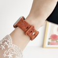 thumbnail image 2 of Compatible for Apple Watch Band 49mm 45mm 44mm 42mm, Mermaid Engraved Pattern iWatch Strap Soft Silicone Sport Wristband Replacement Band for iWatch Ultra 2/1 Series 9 8 7 6 5 4 SE 3 2 1, Brown, 2 of 6