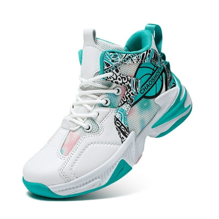 

Element & Stitch Boys High Top Sneakers Basketball Shoes Breathable Lightweight Running Shoes for Kids Fashion School Shoes Little/Big Kids