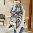thumbnail image 6 of Tiweut Womens Trim Coat Shawls Wrap Winter Vintage Open Front Cardigan Poncho Cape Cloak,Z2 Beige,One Size, 6 of 9