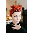thumbnail image 3 of Vorkoi Vintage French Female Turban Hat Fashion Bandana Headband Women's Soft Hair Cover Cap Ladies Head Wraps Muslim Headscarf Bonnet, 3 of 9