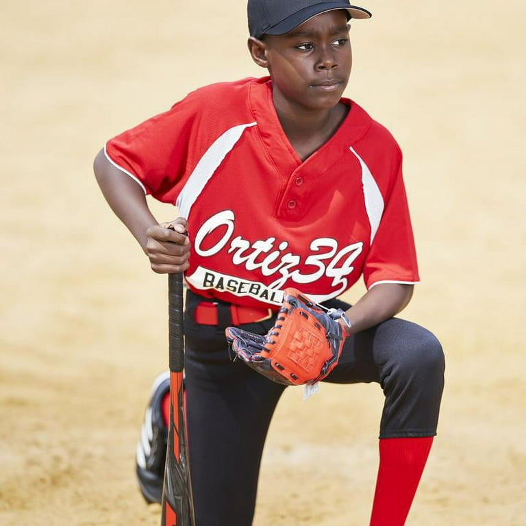 Ortiz34 Homerun T-Ball Set- David Ortiz 3-in-1 Bat, Baseball, Glove Bundle  (Made for Youth/Kids) 