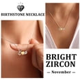 thumbnail image 3 of Beautlace Heart Love Necklace,925 Sterling Silver Enchanting Love Birthstone Heart Pendant Necklace Jewelry Birthday Christmas Mother's Day Gifts for Women Mom, 3 of 9