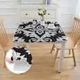 thumbnail image 2 of HAOXIT  Decorative Table Cloth for Kitchen Dining 46*46, 2 of 7