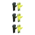 thumbnail image 1 of Wosthever Guantes de portero de fútbol para niños, tamaño grueso, antideslizante, protección sin dedos, verde fluorescente, para niños Type1 NO1, 1 of 6