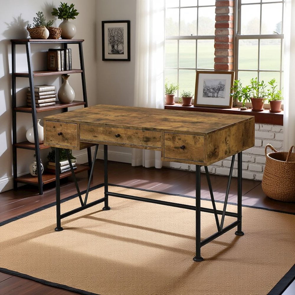 FurniFact Office Desk with Drawers – Stylish Computer Desk for Home or Work