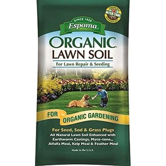 Espoma #LWS1 Organic Lawn Soil, 1 Cubic Feet