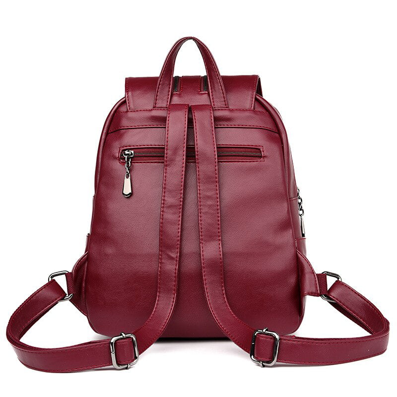 PIKADINGNIS High Quality PU Leather School Bags for Teenagers Girls Fashion  Women Backpack Top-handle Backpacks Luxury Designer Backpack 