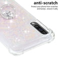thumbnail image 5 of Funda para Samsung Galaxy A30/A50/A50S con Brillo Líquido Flotante, Purpurina, Parachoques y Anillo Giratorio Soporte, 5 of 5