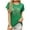 Green#3, variant on Casual Blouses for Women Summer Outfits Women's Floral Graphic Tees Short Sleeve Casual T-Shirts Boho Style Cute Summer Loose Fit Tops