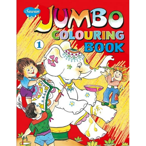 JUMBO Colouring Book-1, (Paperback)
