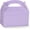 Purple, variant on 36 Pack White Party Favor Treat Boxes with Handle, DIY Paper Boxes for Baby Shower, Birthday, All Occasion, Small Gable Boxes for Small Business 6.18 x 3.58 x 3.38 Inches