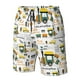 thumbnail image 4 of Balery Transportation Cartoon Traje de Baño Estilo Hawaiano para Hombre, Shorts de Secado Rápido con Bolsillos-Medium, 4 of 6