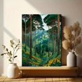 thumbnail image 6 of Gustav Klimt Pine Forest II Canvas Wall Art, Classic Artist Fine Art Print, Modern Home Wall Decor Poster, 6 of 8