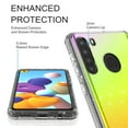 thumbnail image 3 of Samsung Galaxy A21 Case, KAESAR Hybrid Bling Glitter Sparkle Laser Ultra Transparent Fashion Cute Colorful Skin Cover Shockproof Case for Samsung Galaxy A21, 3 of 4
