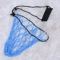 FELTECHELECTR 1Set Blue Polyester Mesh Net String Bag for Outdoor Activities Football Training Equipment